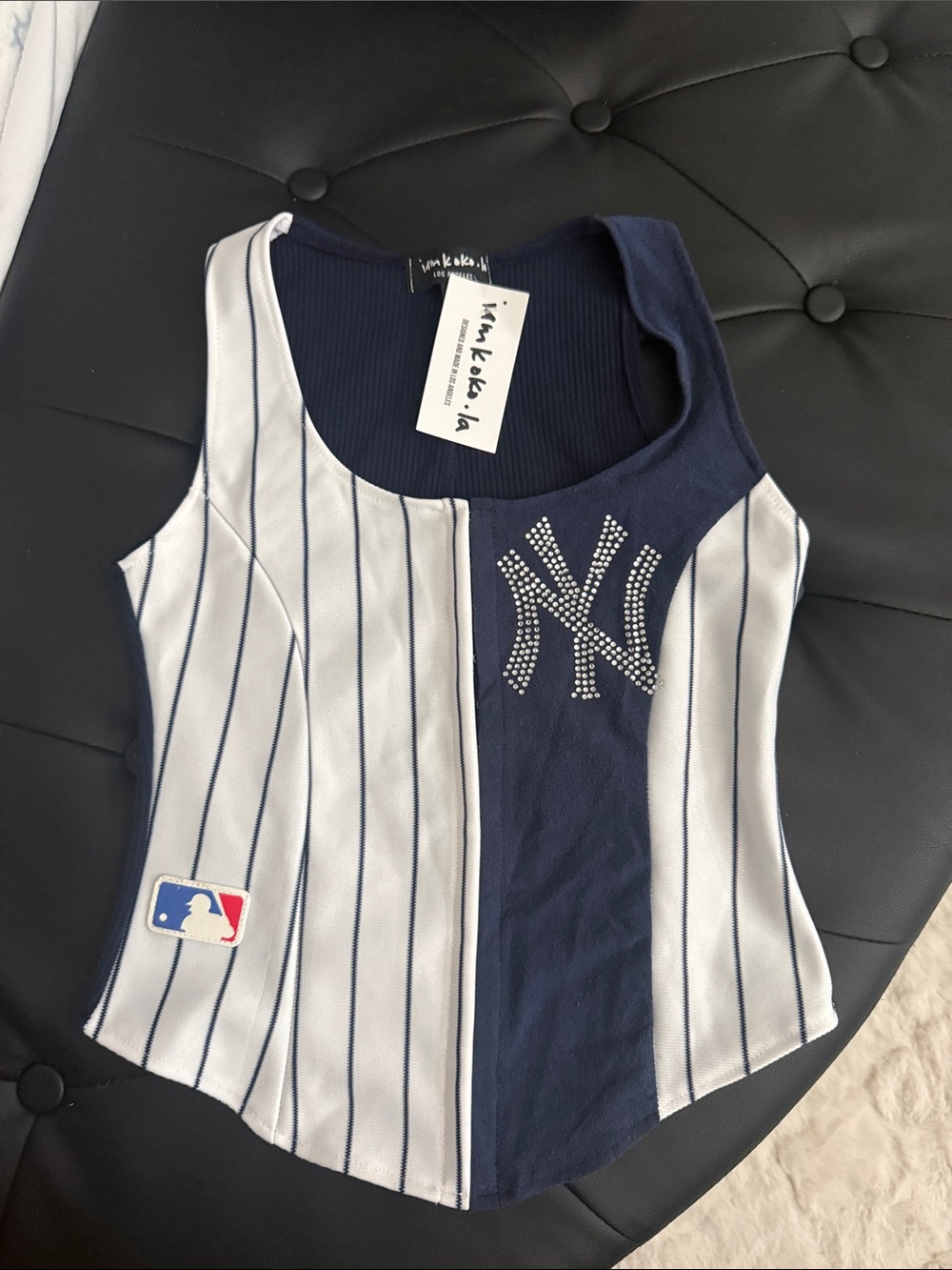 New York Yankees corsett top